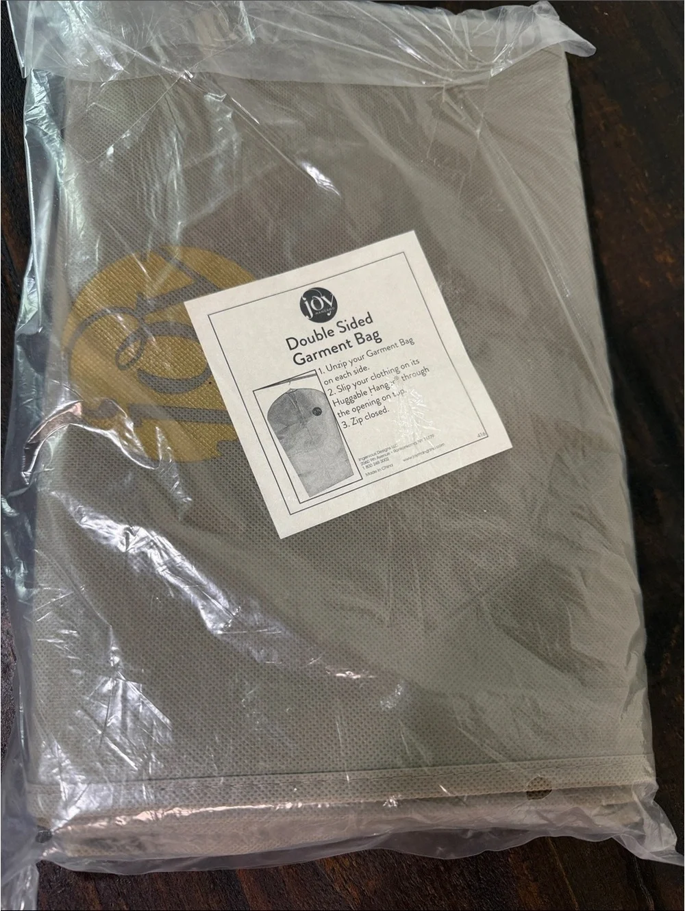 Joy Mangano Double Sided Garment Bag